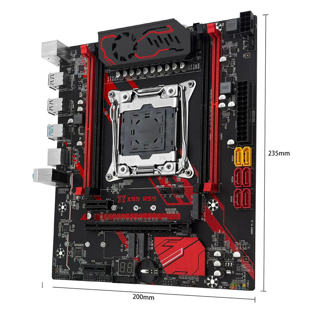 MACHINIST X99 RS9 Motherboard Optional Xeon E5 2650 V4 CPU LGA 2011-3 Kit And 16GB ECC DDR4 RAM Set NVME/SATA M.2 USB 3.0