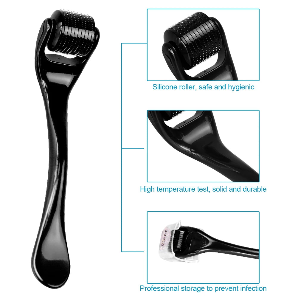Derma Roller DRS 540 Facial Skin Care Dermaroller Titanium Micro Needle Roller for Hair Regrowth Beard Growth Face Beauty Device