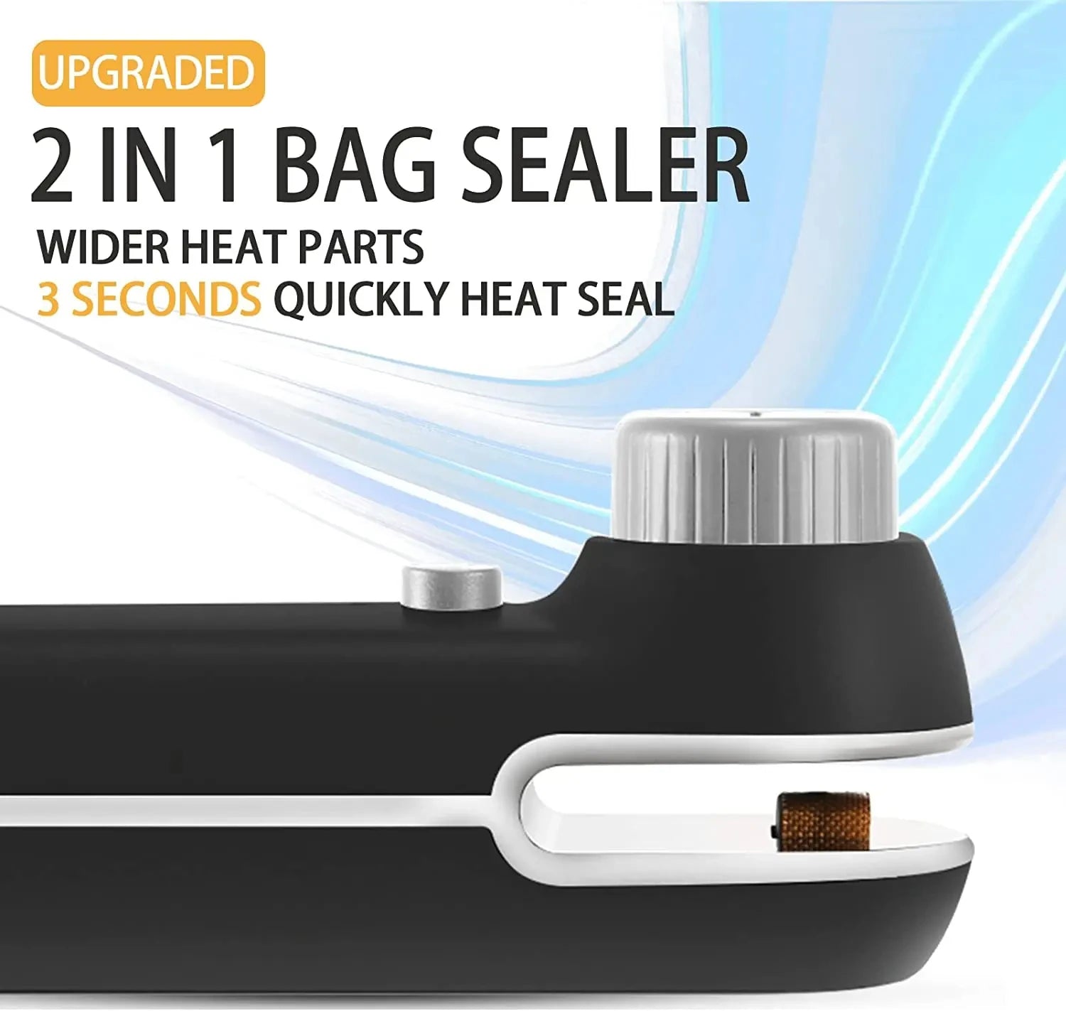 Rechargable  USB 2 In 1 Bag Mini Heat Sealer Storage Bag Plastic Package Snack Sealer Clip Bag Handheld Heat Sealer Bag 2026
