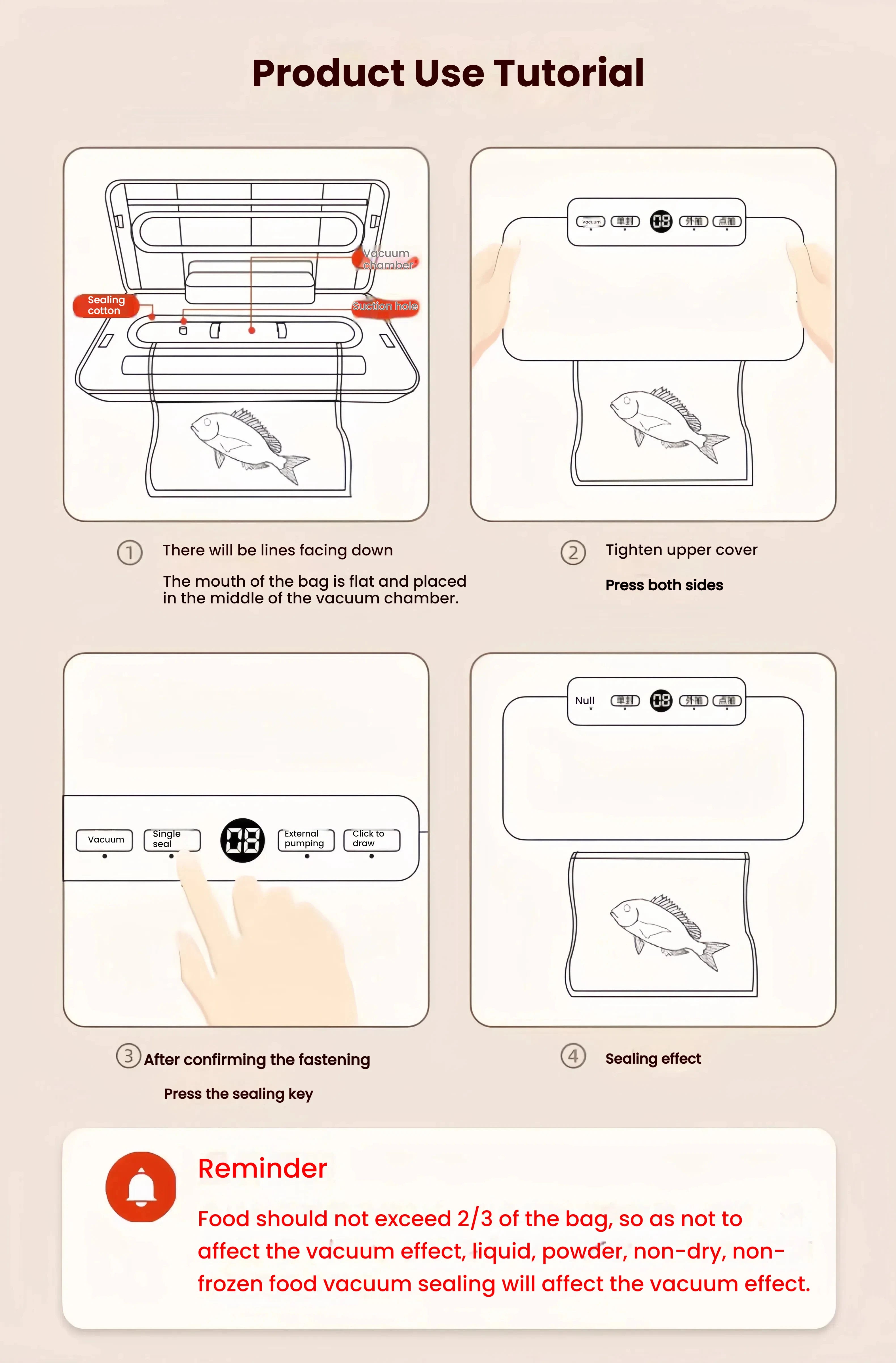 JKUOO Vacuum Sealer Bags Rolls for Food - Freezer Roll Bags - Food Saver Compatible with Vacuum Sealer Machines