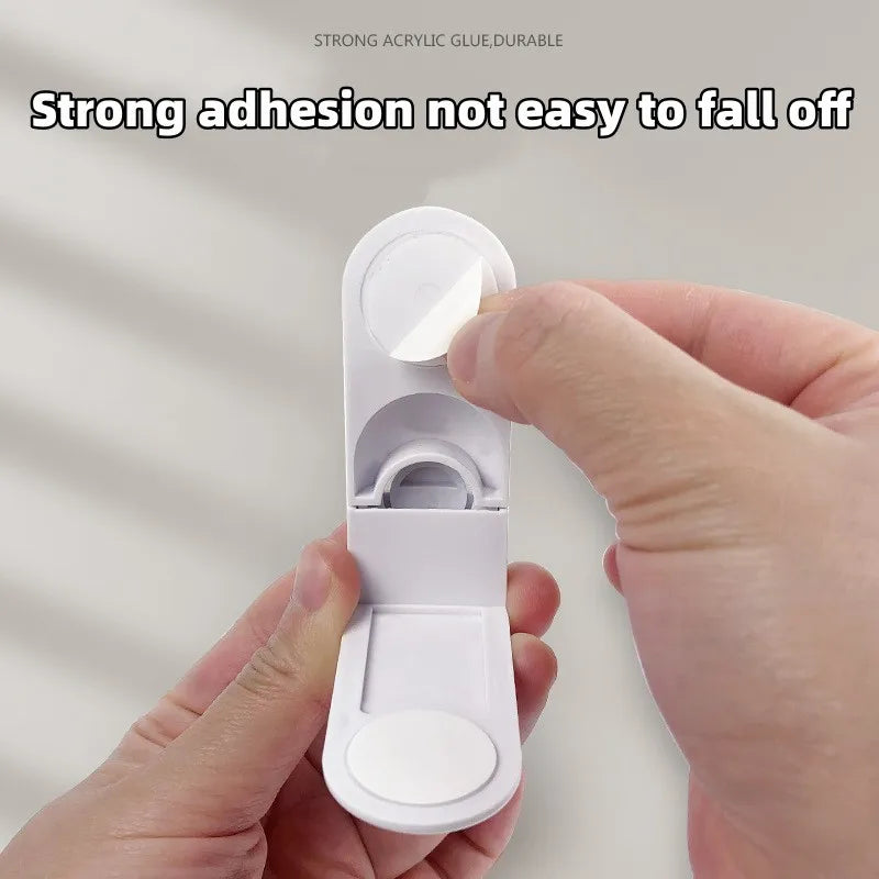 Baby Safety Lock Drawer Anti-Pinching Hand Cabinet Drawer Locks Plastic White Safety Buckle for Children Security Protection