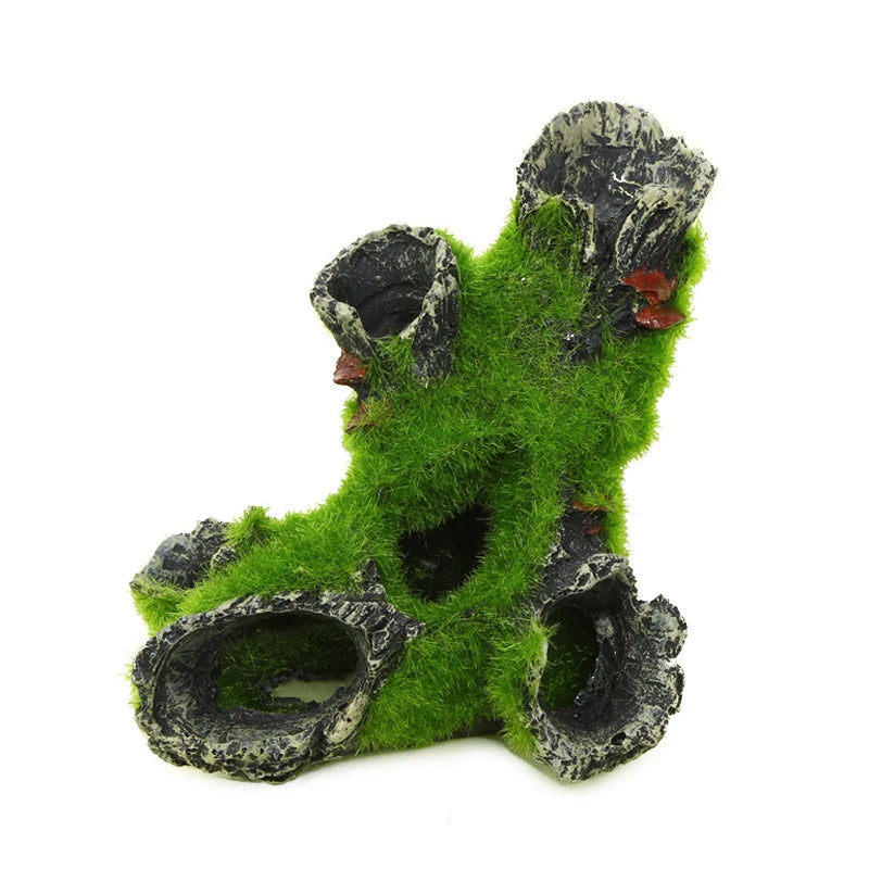 Resin Breeding Hiding Cave Simulation Shrimp Cave House Decorative Props Tree House Shelter Crafts Arts for Aquarium Landscaping
