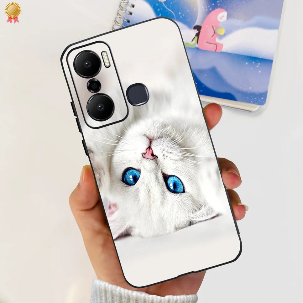 For Infinix Hot 20 Play 20i 4G Case Cute Astronaut Clear TPU Silicone Bumper Cover For Infinix Hot 20 Play 20i Phone Case Funda