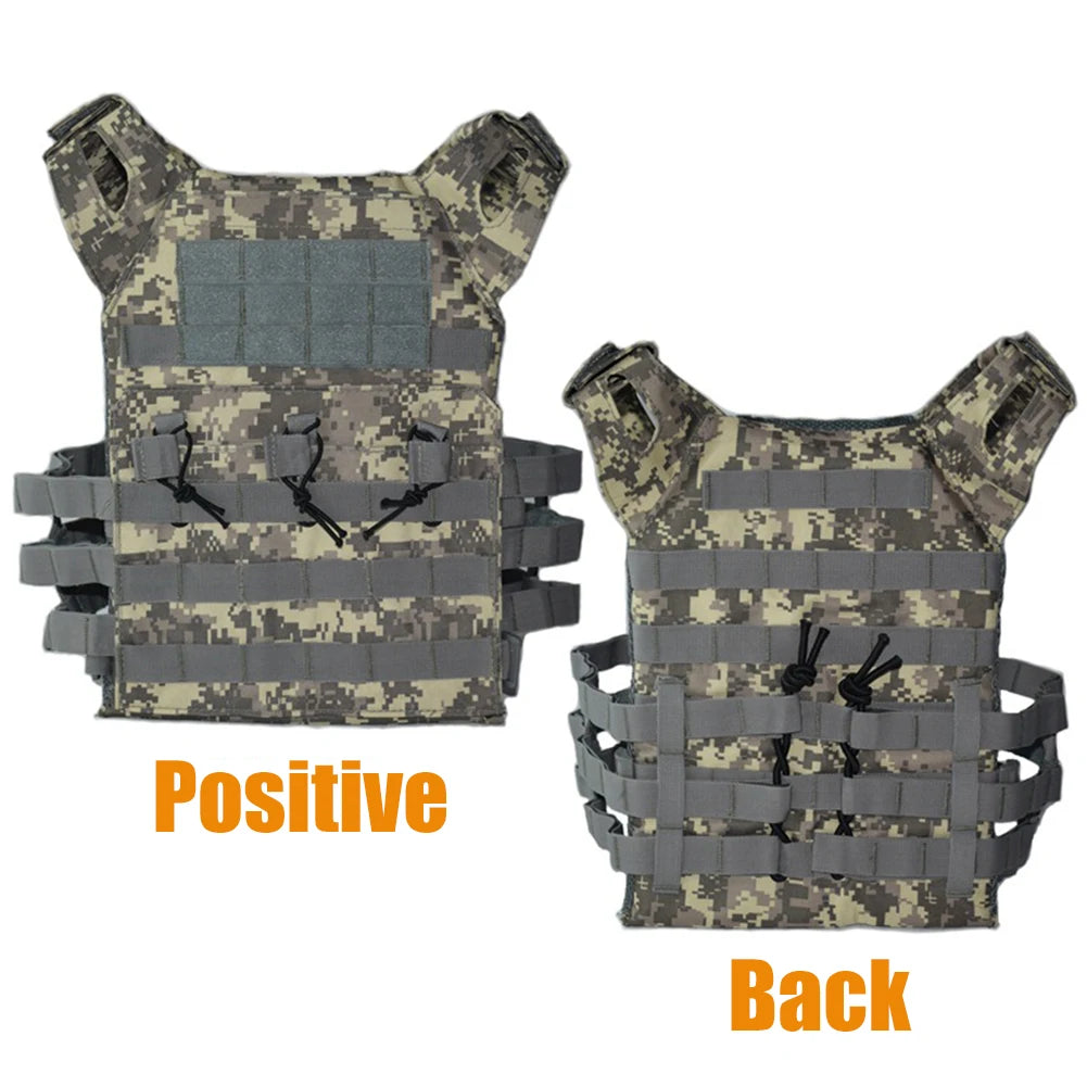 Military Tactical Vest Waterproof Outdoor Body Armor Lightweight JPC Molle Plate Carrier Hunting Vests CS Game Jungle Equipment