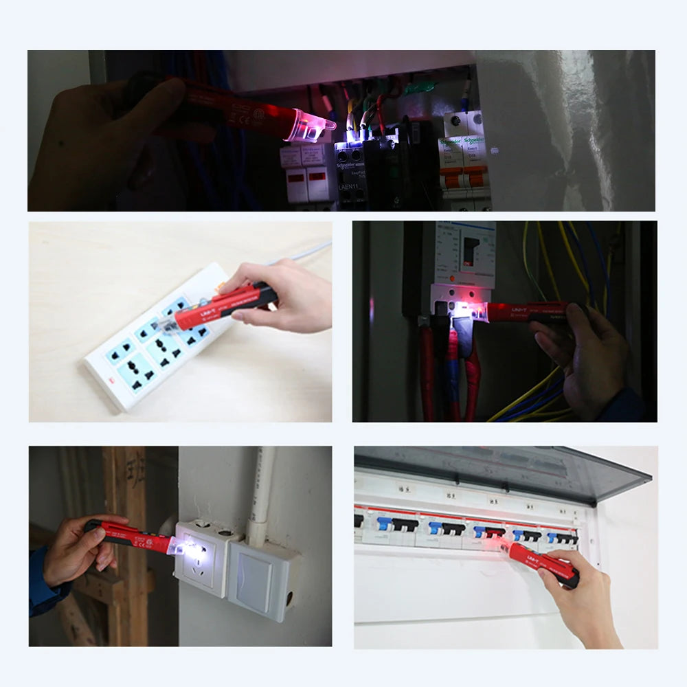 UNI-T AC Voltage Detector UT12D Non Contact Voltage Tester 12V-1000V Contactless Electric Tester Pen Power Sensor LED