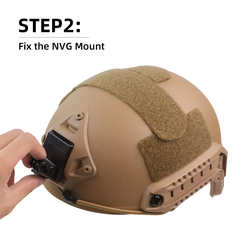 BOOIU Tactical Helmet Base Adapter Fixed Camera Mount For GoPro Hero Action Camera Mount FAST/MICH/NVG Helmet Accessories