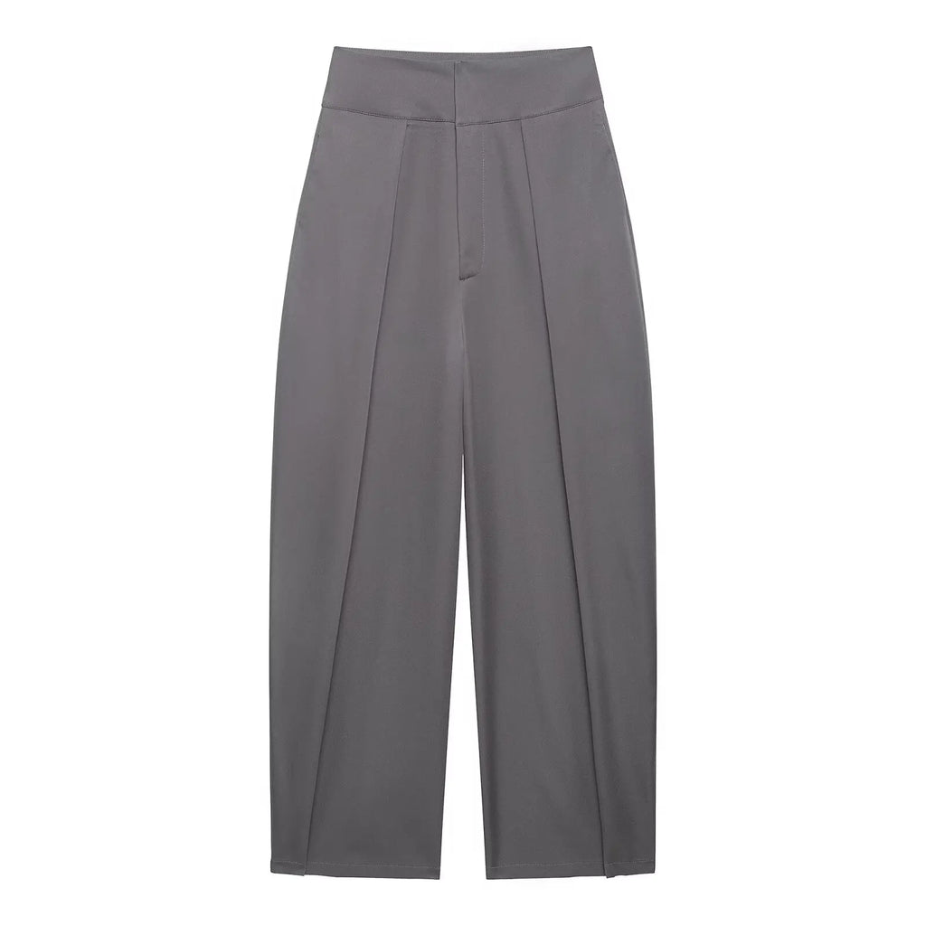 Koekop Office outfits High-waisted pleated balloon Ladies Pants Fashion Office Wear High waist Pants for Women Formal Pants