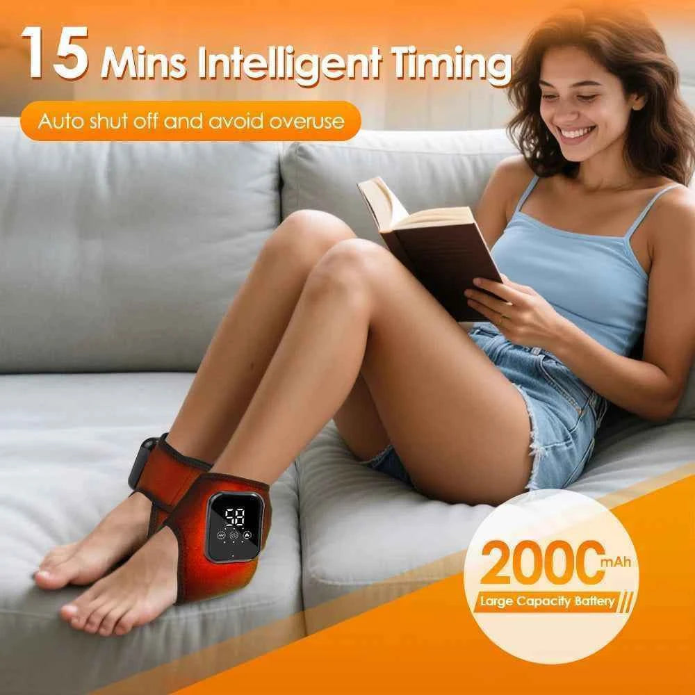 Electric Heating Wrist Guard Vibration Massage Hot Compress Wrist Brace Ankle Wrap Hand Foot Protector Rechargeable Wristband