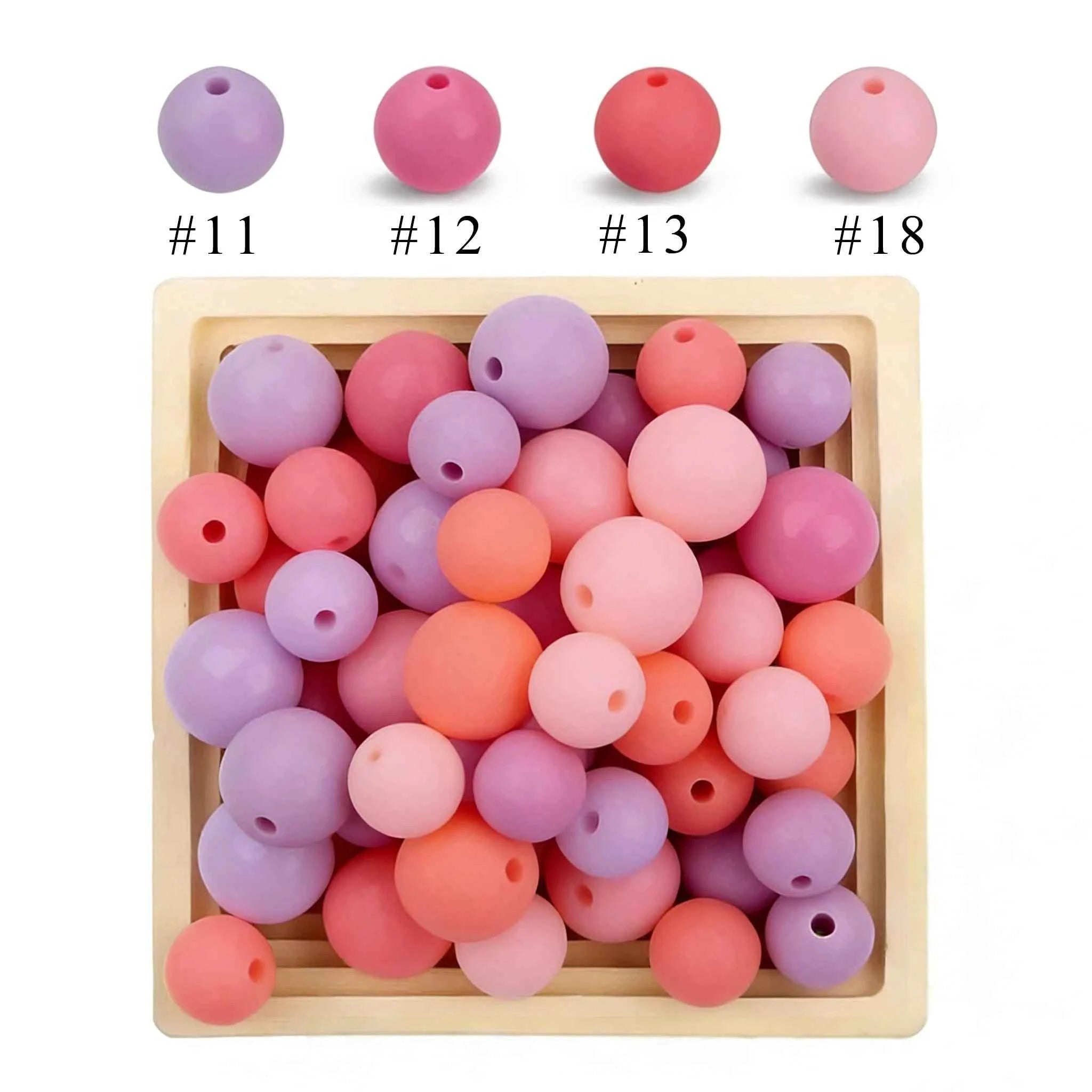12mm Siilcone Round Beads 100/50/20Pcs For Jewelry Making To Make Bracelets DIY Keychain Necklace Jewelry Accessories BPA Free
