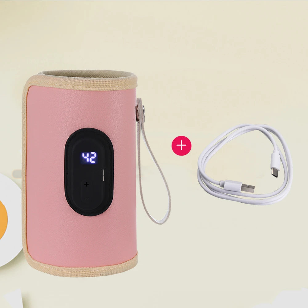 Baby Milk Warmer Baby Nursing Bottle Heater, Portable USB Bottle Warmer for Car, Outdoor Travel Accessories Outdoor Portable
