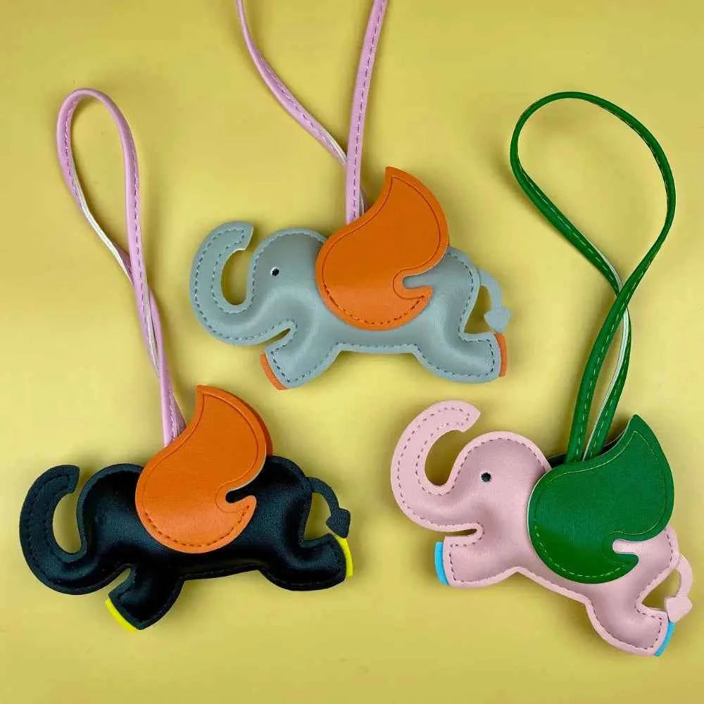 Elephant Bag Charm - Multi-Color Horse Charm Accessory for Purse, Backpack & Keys