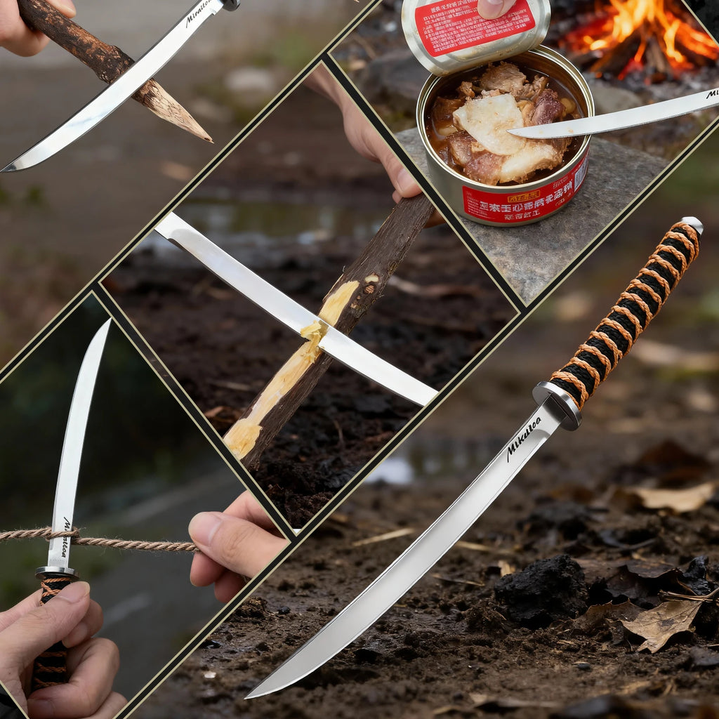 Professional Japanese Katanee Outdoor Tactical Knife with High-quality Stainless steel blade Multi-purpose Pocket Knifes