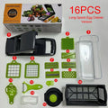 2026 Best-seller 16 IN 1 Multifunctional Vegetable Chopper Handle Food Grater Egg Liquid Separator Peeler Vegetable Slicer Dicer