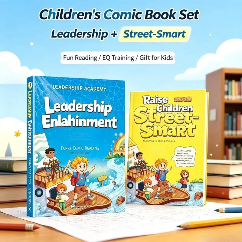 Kids Comic Enlightenment Books Children Leadership Street-Smart Growth Educational Picture Book Parent-child Reading Gift