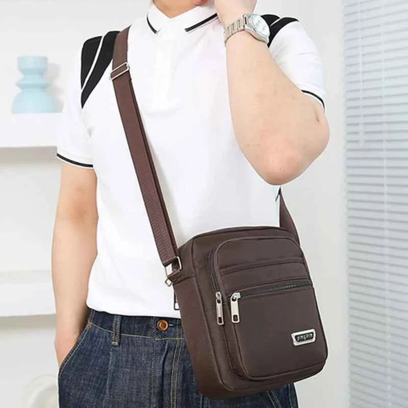 Brand New Men Crossbody Bags Male Nylon Shoulder Bags Boy Messenger Bags Man Handbags for Travel Casual Large Satchel Grey