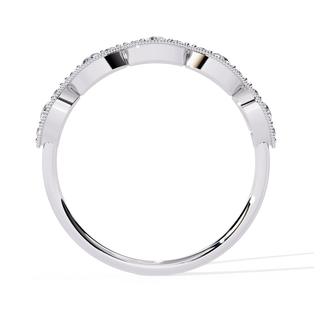 Luxury Lab Grown Peace Design Brilliant Cut Diamond IGI Certified VS Clarity 10K Gold Loose Wedding Rings Women Men