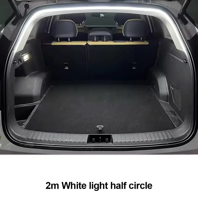 Car Trunk LED Strip Lights for The Interior Decoration of The Vehicle, Featuring Neon Lights and DIY Ambient Light Strips