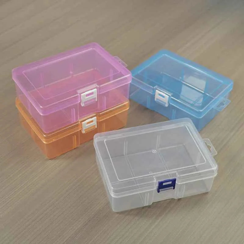 PP Six-section Empty Box with No Insert Plastic Box for Toy Parts Accessories Packaging Desktop Data Cable Storage Box