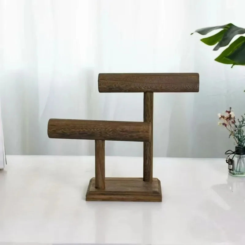 Watch Holder Stand Wooden Watch Display Tower Jewelry Organizer for Bracelets and Necklaces Watch Holder Organizer