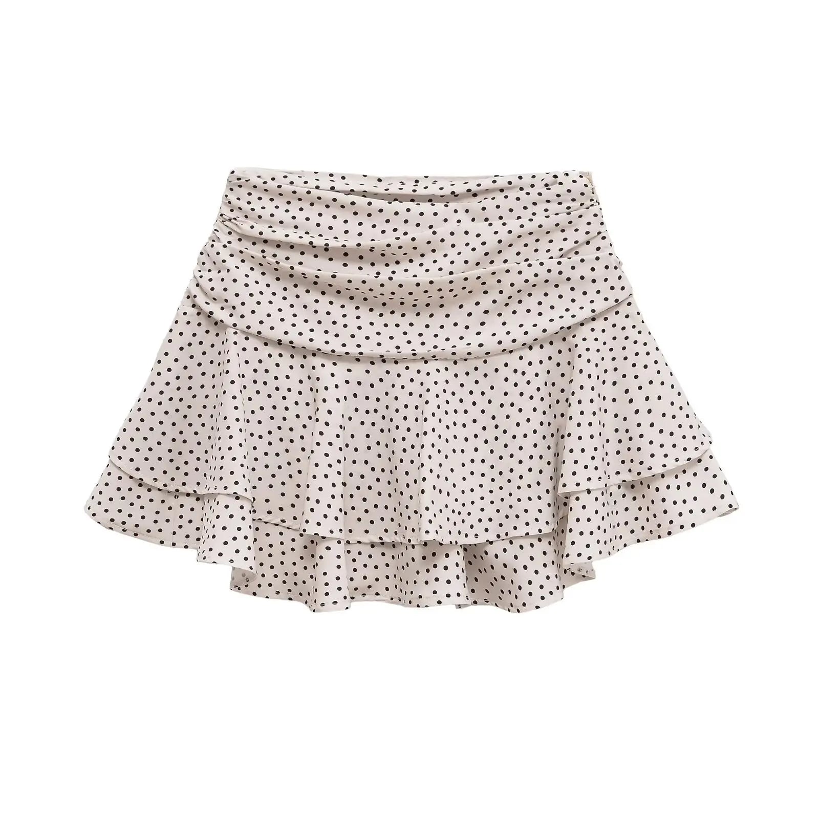 ETJ 2025  women's summer new sexy fashion hot girl style flouncy stacked decoration mid-waist short skirt pants