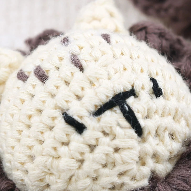 Crochet Animal Baby Pacifier Clip Accessories Handmade Knitted Bunny Teether Beads Newborn Nipple Clip Dummy Soother Holder Toy