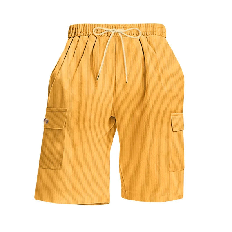 American Men's Heavy Loose Four Seasons Hip Hop Casual Sports Running Corduroy Tooling Shorts