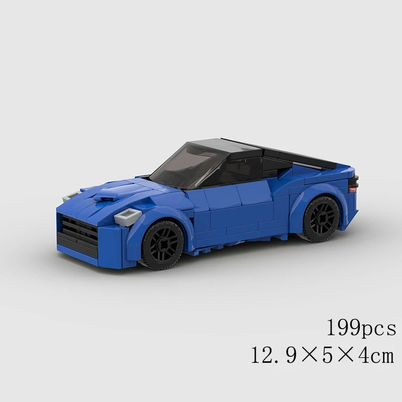 MOC Car Speed RX7 AE86 Chiron R8 Creative Racing Vehicle Model Building Block Super Race brick City Rally Sport Toy Technical