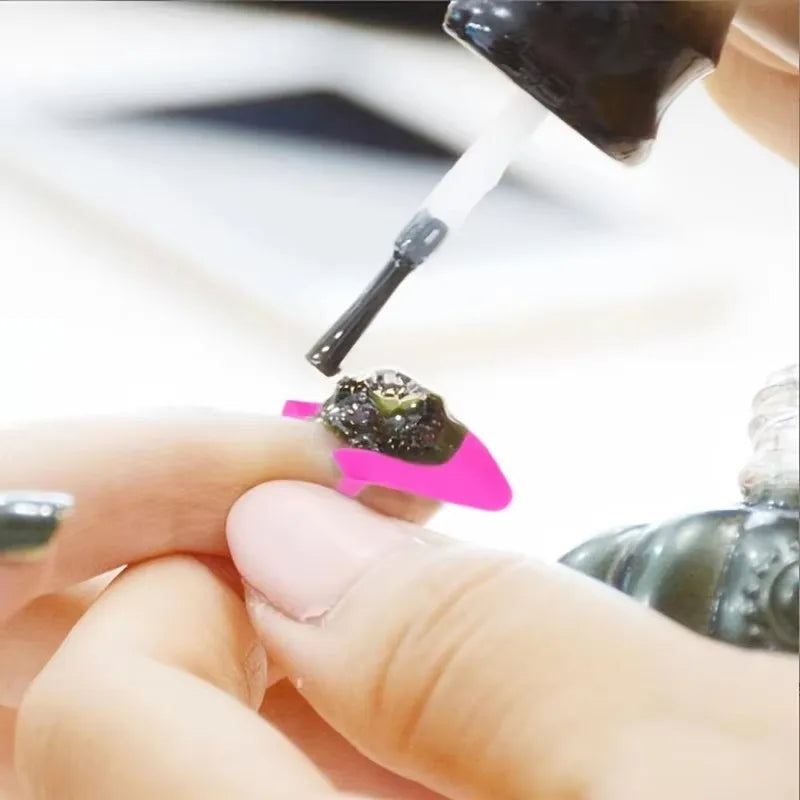 26 Nail Art Tools Including Nail Polish, Glue, Model Clips, Nail Edge Gradient Printing Device, and Overflow Tool