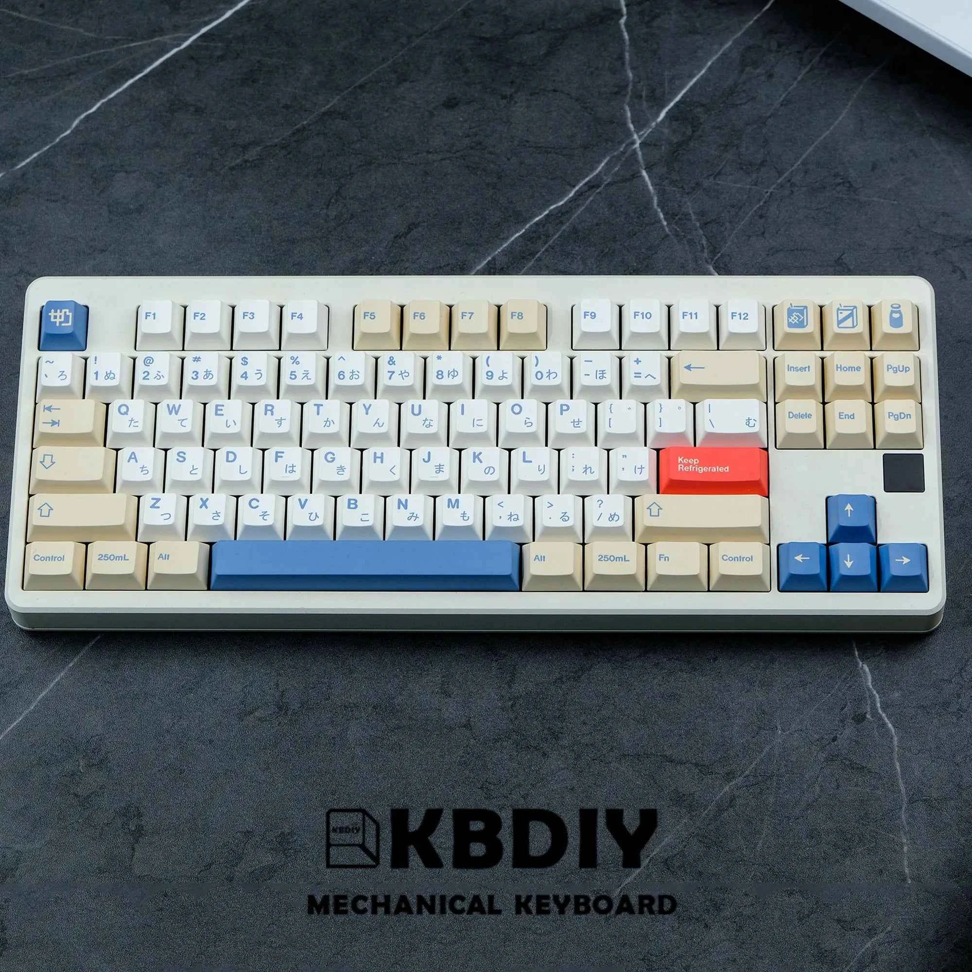 KBDiy 135 Keys/Set GMK Soymilk PBT Keycaps Cherry Profile MX Switch Korean Keycap for Mechanical Gaming Keyboard Custom Key Caps