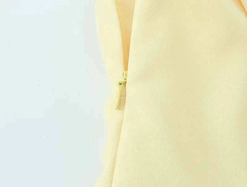 MUJER 2025 Bow Crop Top Woman Yellow Sexy Backless Top Women White Sleeveless Tops for Women Summer Camisole Bustier Top Female