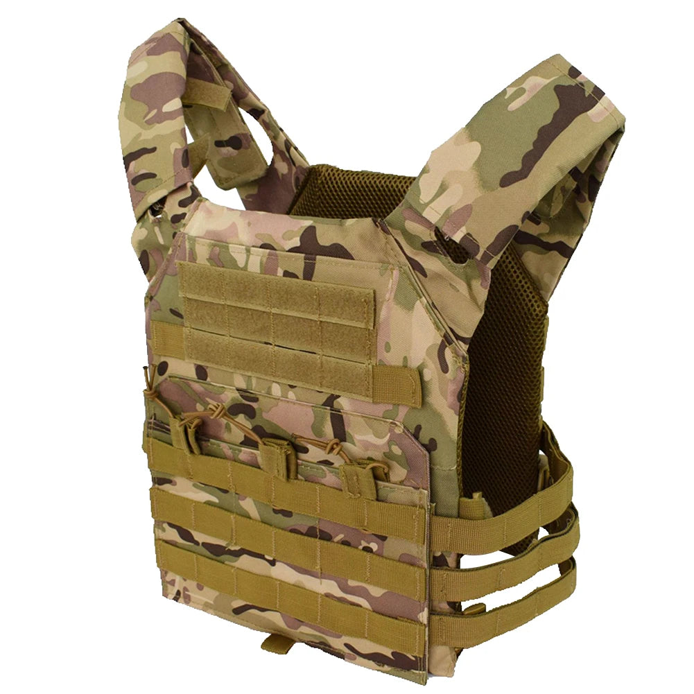 Military Tactical Vest Waterproof Outdoor Body Armor Lightweight JPC Molle Plate Carrier Hunting Vests CS Game Jungle Equipment