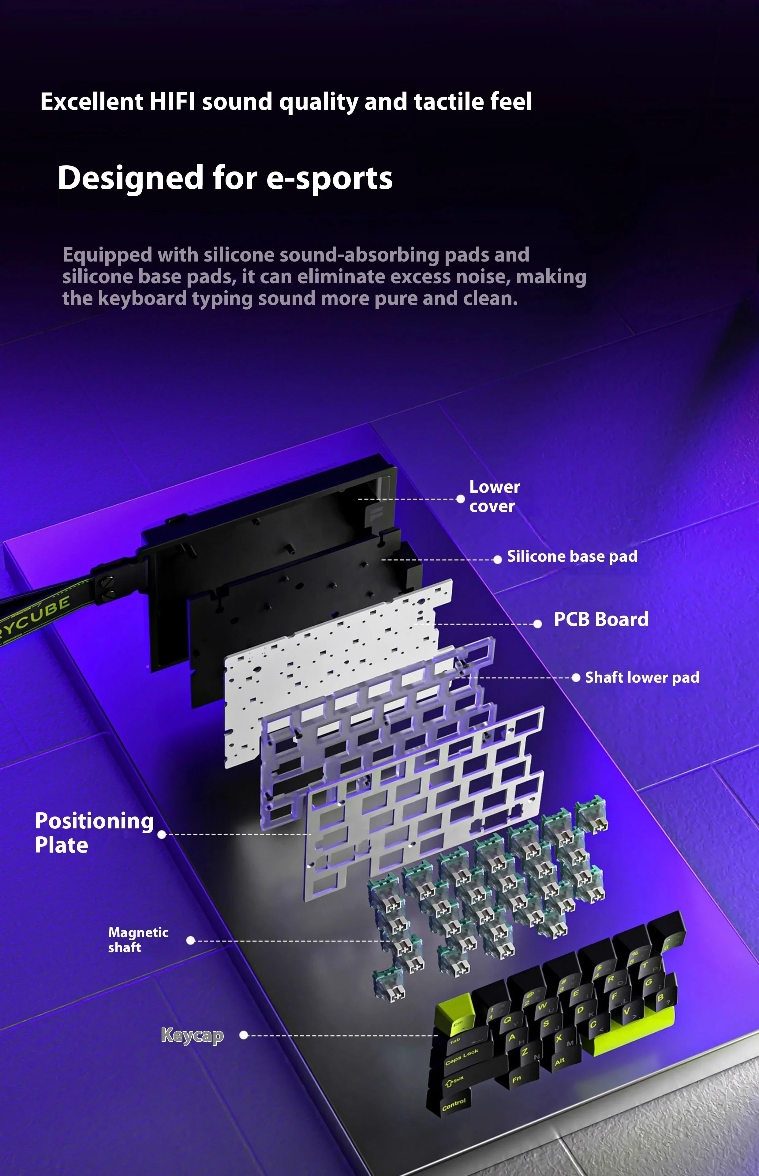 FURYCUBE M30 HE Hall Effect Gaming Keyboard Mini Keypad RT0.01mm 0.1ms Latency Support SOCD MT Valorant FPS Wired Game Keyboard
