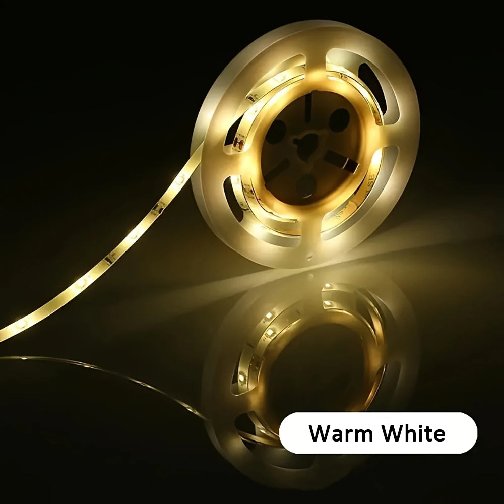 USB Led Strip Lights DC 5V 2835 White / Warm White Led Lights with ON/OFF Switch for Bedroom, Mirror, Cabinet, Wardrobe, TV