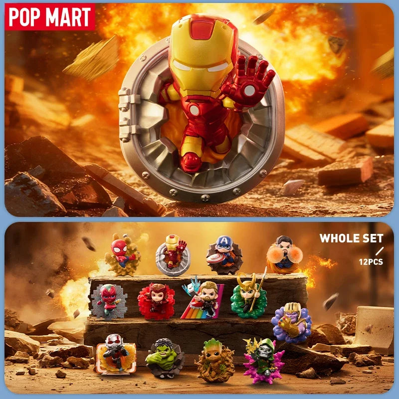 POP MART MARVEL Across The Infinite Series Original Blind Box Surprise Mystery Box Guess Bag Toys Doll Cute Desktop Ornaments