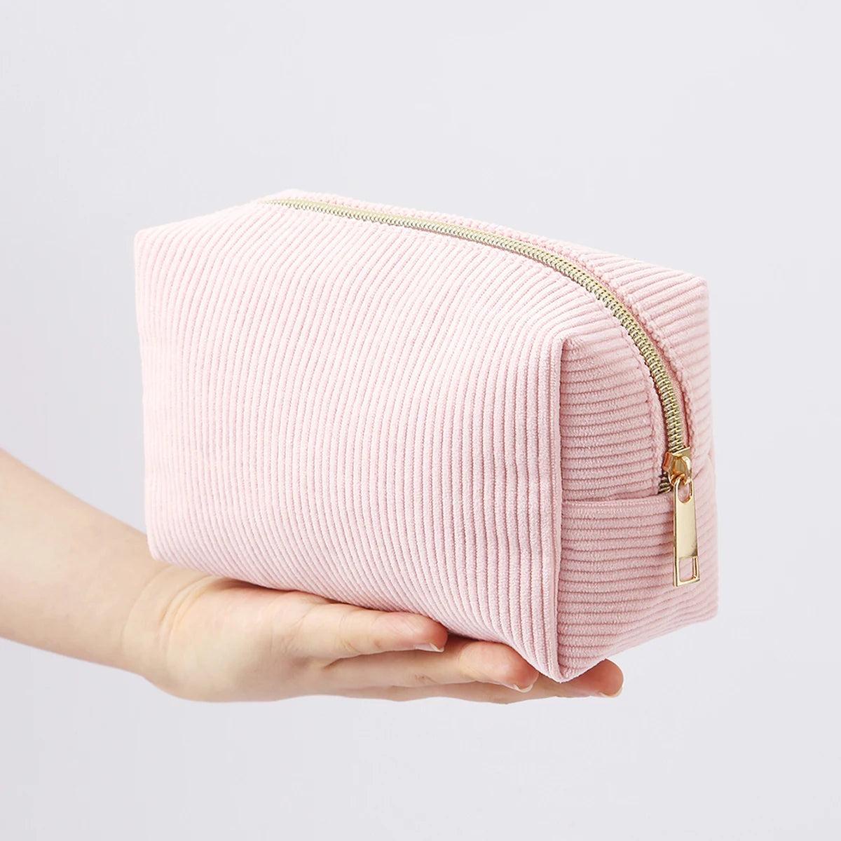 1pc Vertical Stripe Single-Layer Pencil Case, Student School Supplies Storage Bag, A Must-Have for the Back-to-School Season