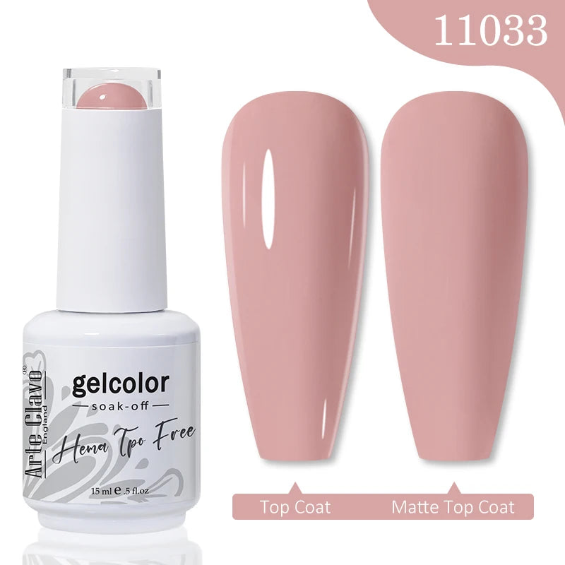 Arte Clavo TPO HEMA FREE Top Quality Discount Price 131 Colors Nail Gel Polish New Formula Nail Gel 15ml Bottle UV Gel Varnish