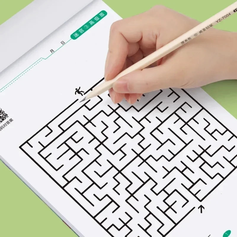 Kid's Maze Game Book Student Concentration Training Book Intellectual Development Educational Early Learning Toys Kids Gifts
