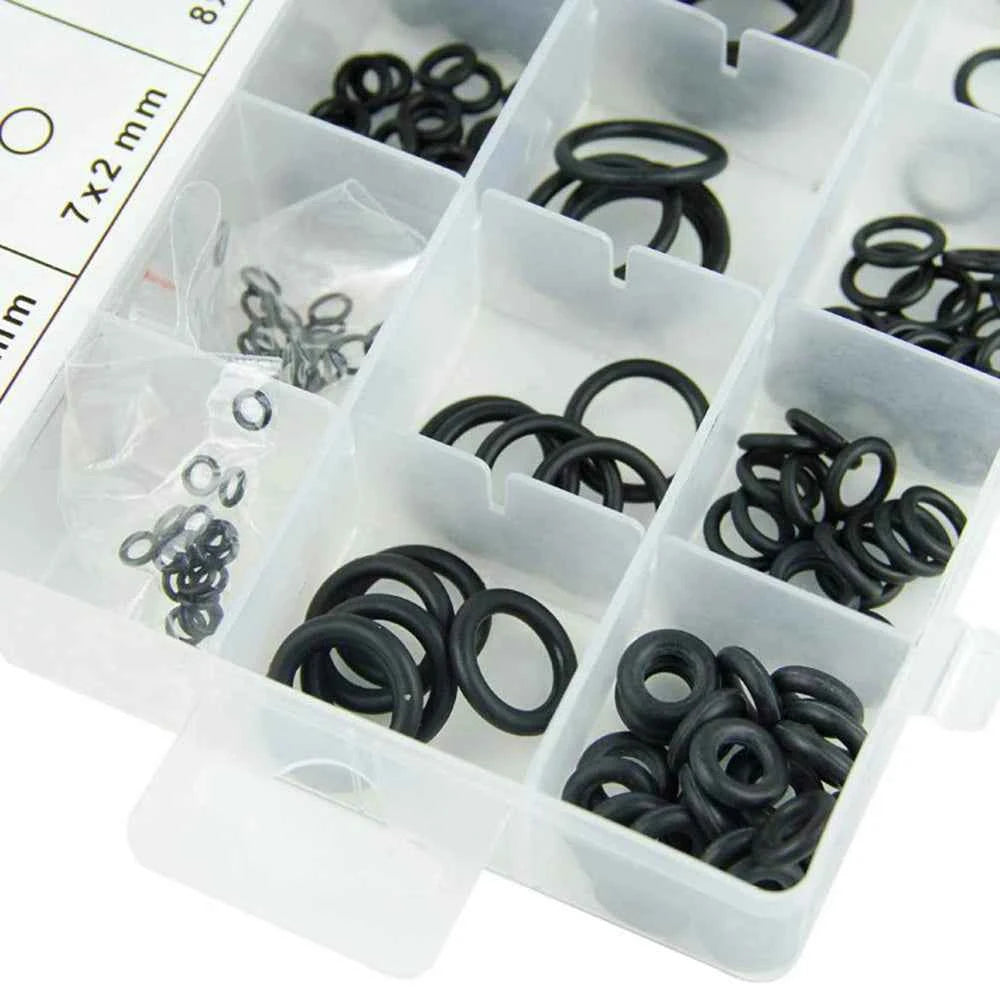 419/225PCS Set Universal O-Ring Assortment 32 Size Nitrile Rubber Ring Seal O Ring Gasket for Plumbing Automotive Faucet Repair