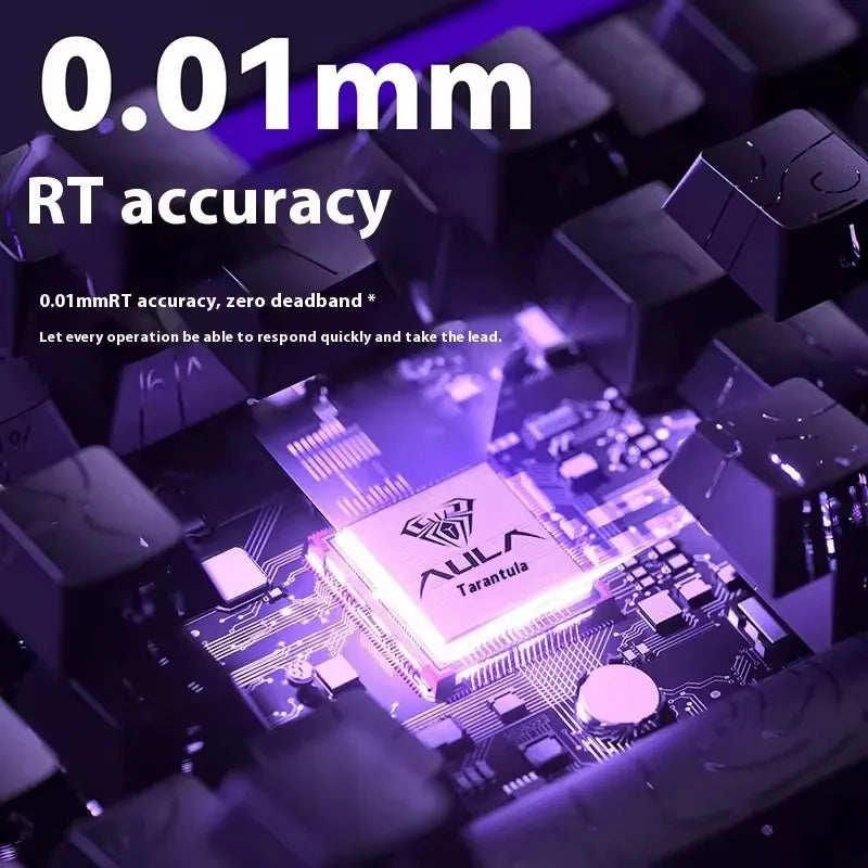 AULA HERO68 HE Magnetic Switch Wired Gaming Keyboard Rapid Trigger 8K Return Esports Gamer Keyboard RGB Wired Gaming Keyboard