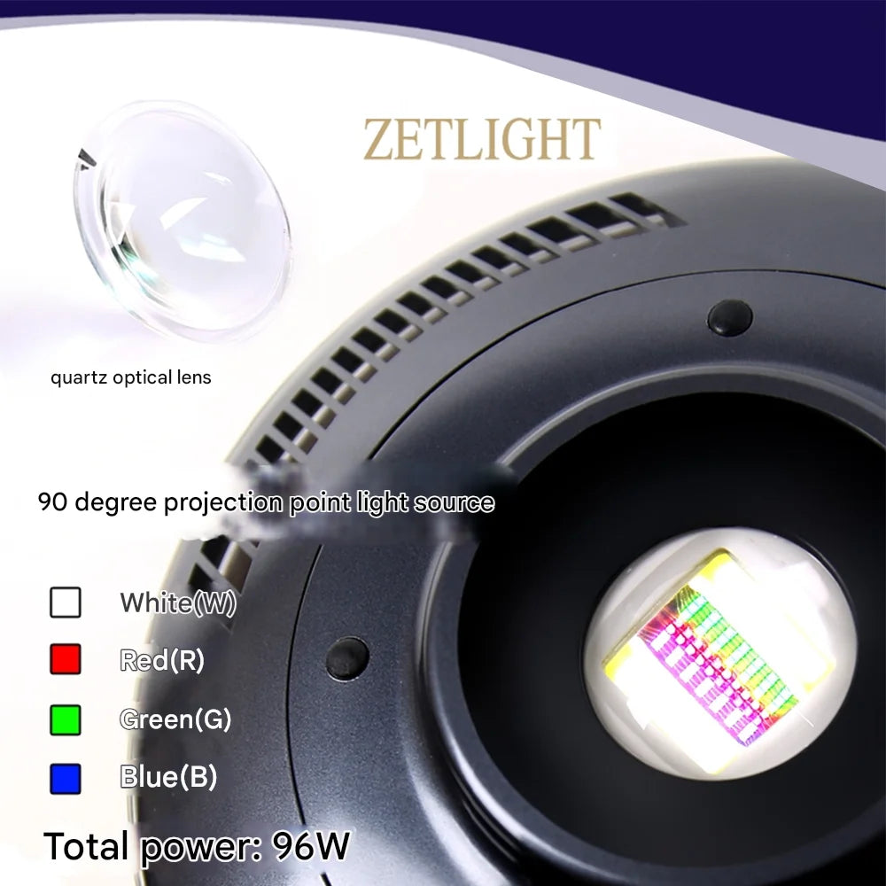 Zetlight UFO F8 Max 96W Smart LED Aquarium Light for Freshwater Planted Tank WRGB Full Spectrum APP Control