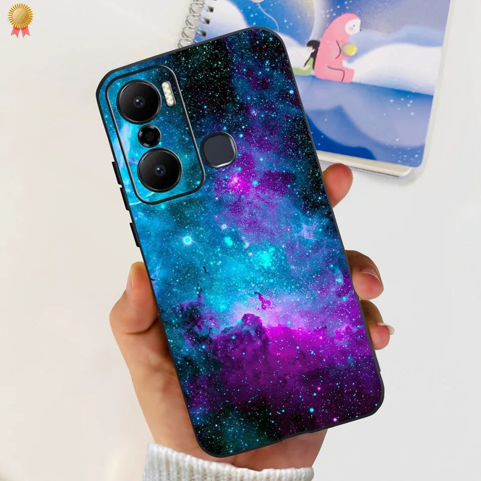 For Infinix Hot 20 Play 20i 4G Case Cute Astronaut Clear TPU Silicone Bumper Cover For Infinix Hot 20 Play 20i Phone Case Funda