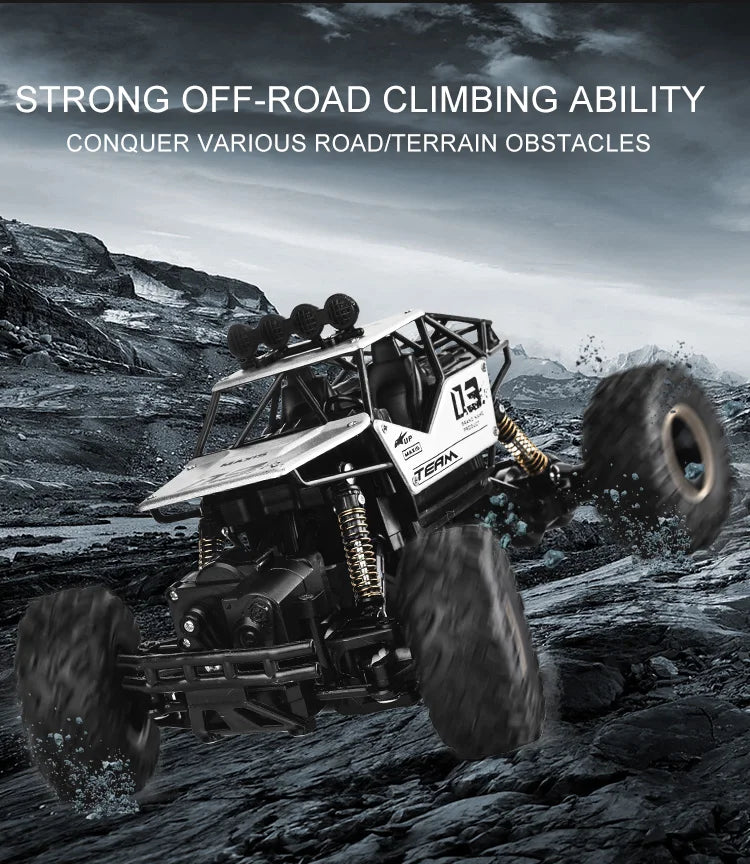 Oike RC Car Remote Control Climbing Vehicle Outdoor All Terrain 4X4 Off-road Trucks Rock Climber 4WD Buggy Racing Drift Cars Toy