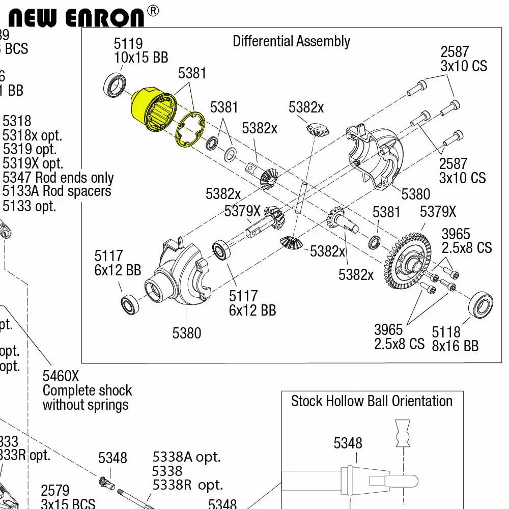 Differential Case Carrier Diff Washer 3978 5381 For RC CAR Traxxas 1/10 X0-1 Slash T-Maxx Slayer Revo 3.3 Rustler Hoss Stampede