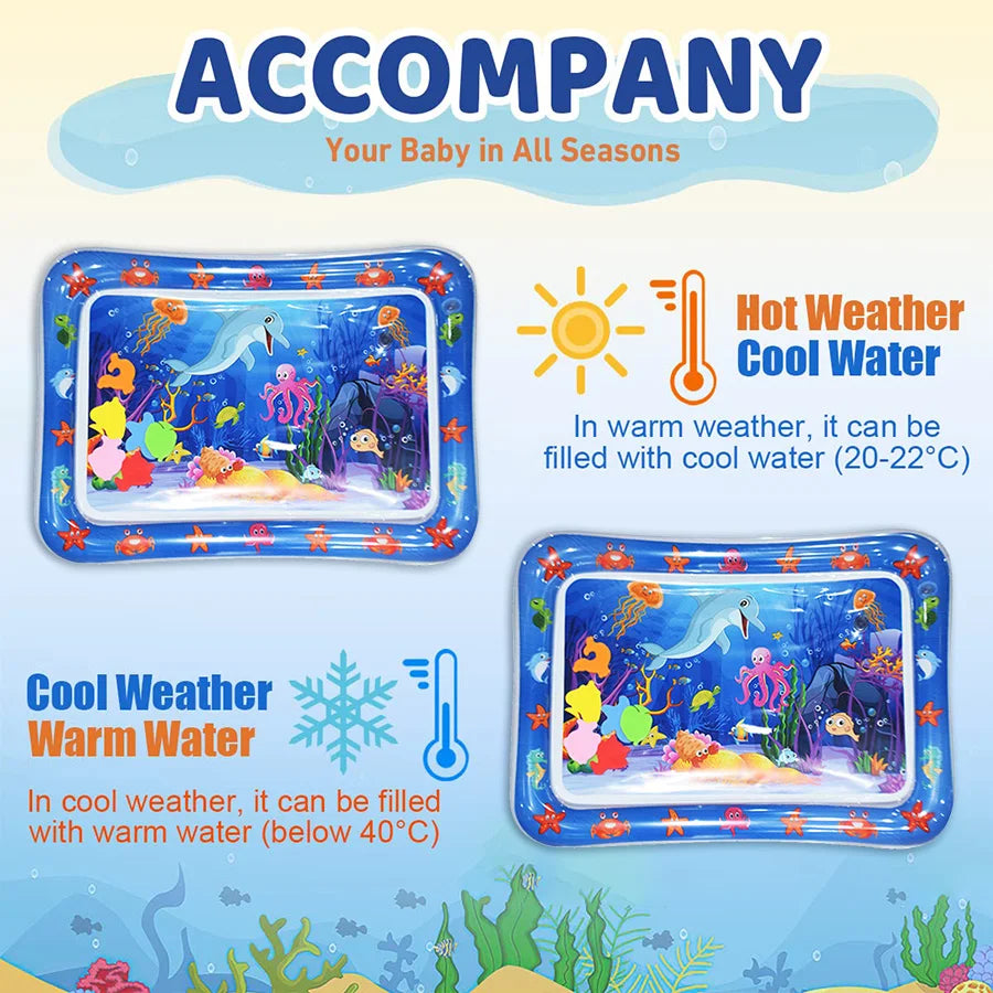 1pc Inflatable PVC Playing Mat Baby Play Water Mat Toddler Pad Kids Early Education Activity Toys Mat Cushion Gift