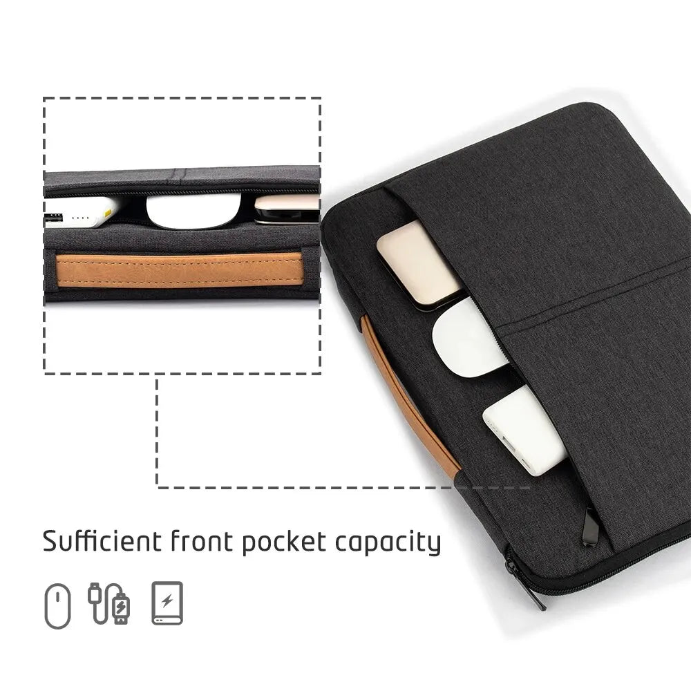 Protective Laptop Sleeve Case for 13.3 14 15.6 16 Inch New MacBook Pro M3 Max M2 M1 Slim Carrying Laptop Bag Men Women