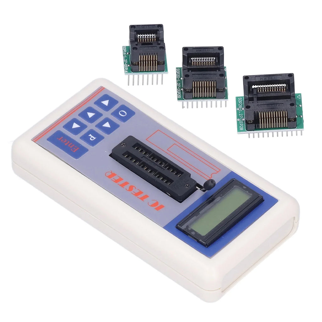IC Transistor Capacitor Tester  Integrated Circuit Tester Diode Checker Detector with 5V 3.3V AUTO Mode