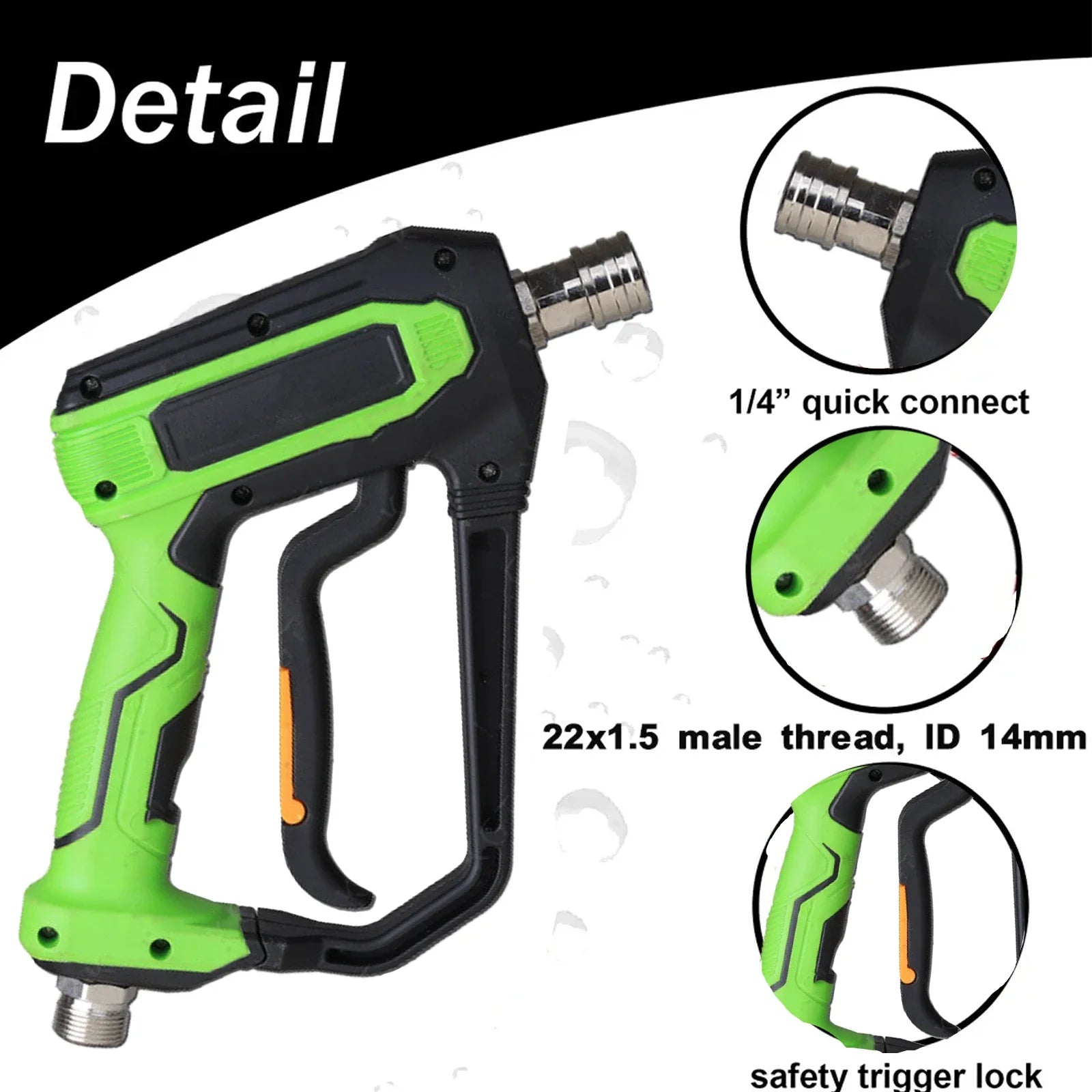 1L Car Washer Water Gun Cleaning Foam Generator Snow Foam Lance 1/4" Quick Release Nozzles for Parkside Karcher Daewoo Lavor