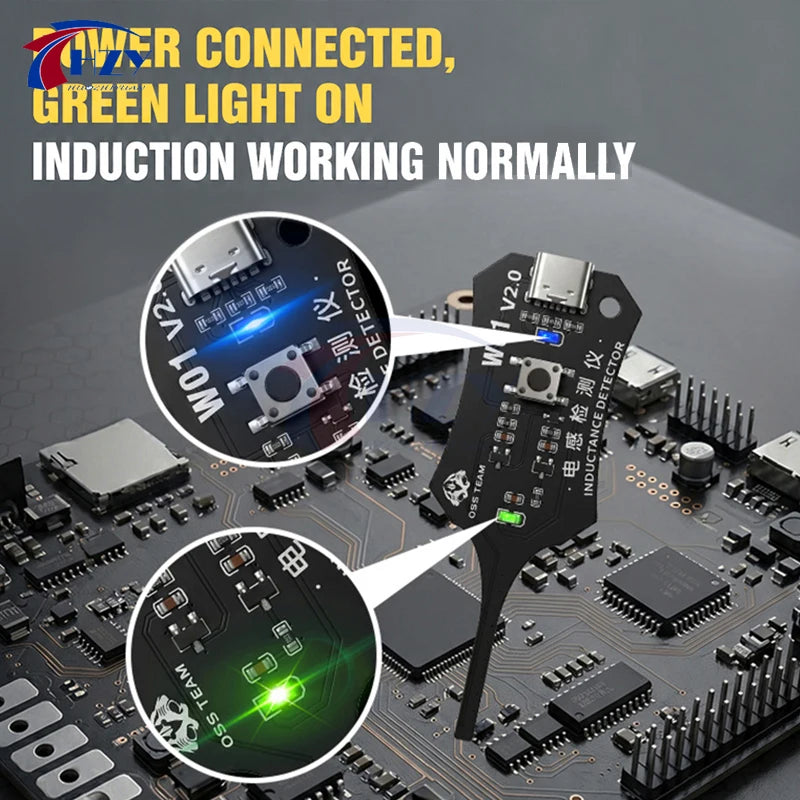 OSS W01 V2.0 Inductance tester quickly locate the fault point for testing the quality of inductors on electronic motherboards
