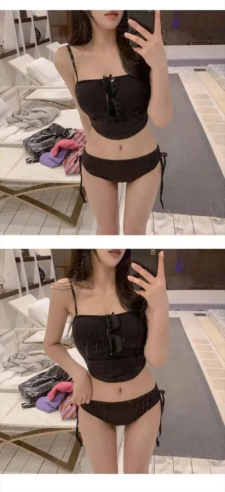Sexy Bal Bikini Trendy Strap Design Multicolor Women's Swimsuit for Vaion Casual Wear Nylon Material One-Piece Suit