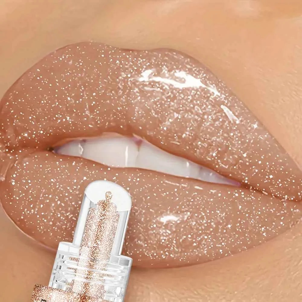 Waterproof Lip gloss, Shine, Long-Lasting, Moistening, Non-Sticky Paste, Easy Application& carry, Glamour lip makeup